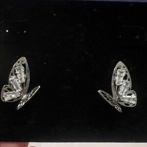 Crystal Butterfly Earrings